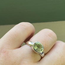 Load image into Gallery viewer, Prasiolite Amethyst Ring (O / 7.5)