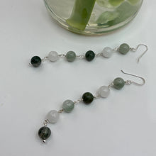 Load image into Gallery viewer, Green Agate Earrings
