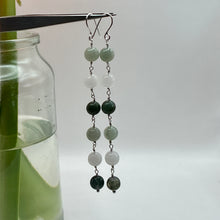 Load image into Gallery viewer, Green Agate Earrings
