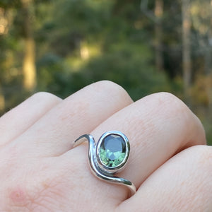Wavy Tourmaline Ring (V)