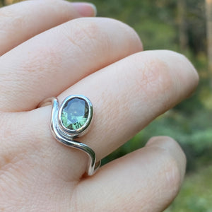 Wavy Tourmaline Ring (V)