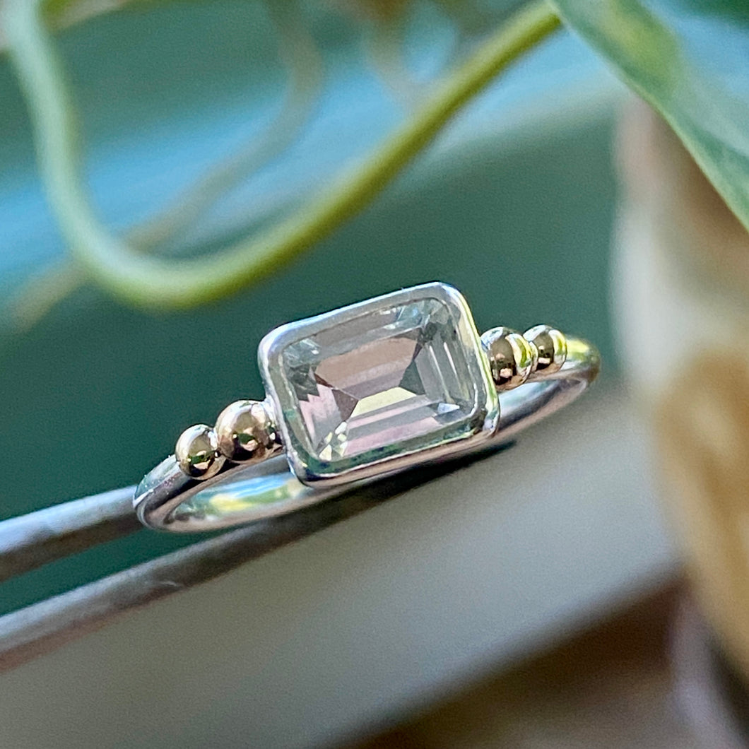 White Topaz Ring (Q / 8)