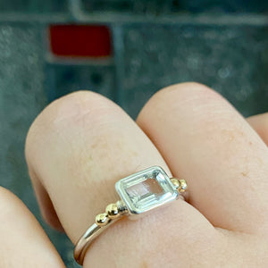 White Topaz Ring (Q / 8)