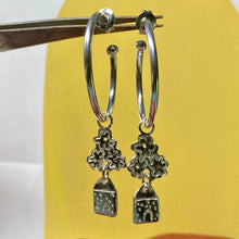 Load image into Gallery viewer, &#39;There Are Always Flowers Outside My Window&#39; Hoops