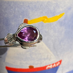 Alexandrite Fish Ring (N / 6 1/2)