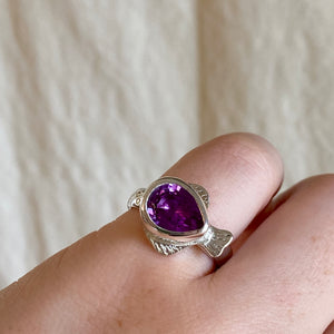 Alexandrite Fish Ring (N / 6 1/2)